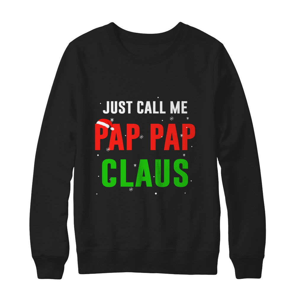 Santa Pap Pap Claus Matching Family Christmas Pajamas T-Shirt & Sweatshirt | Teecentury.com