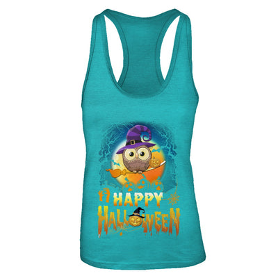 Happy Halloween Owl Witch T-Shirt & Tank Top | Teecentury.com