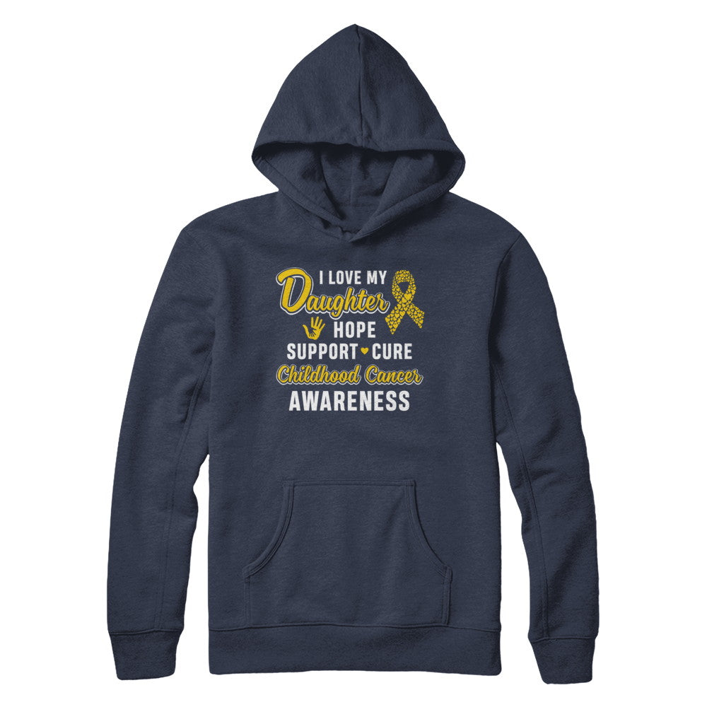 I Love My Daughter Support Childhood Cancer Awareness T-Shirt & Hoodie | Teecentury.com