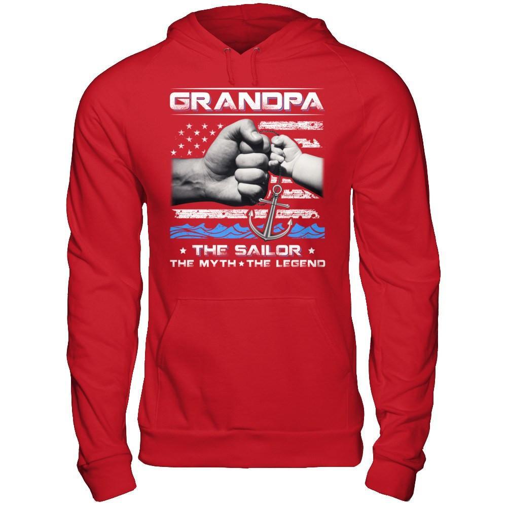 Veteran Grandpa The Sailor The Myth The Legend T-Shirt & Hoodie | Teecentury.com