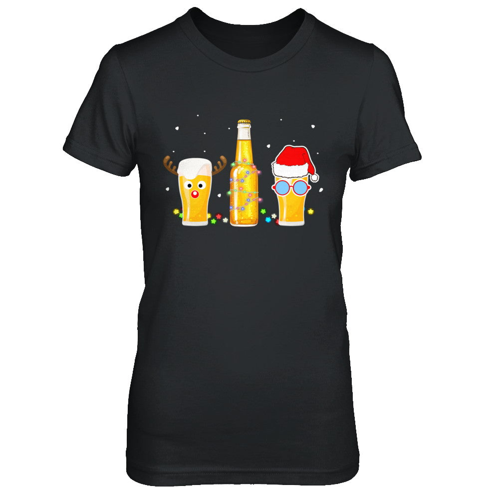 Xmas Merry Christmas Drinking Beer Gift T-Shirt & Sweatshirt | Teecentury.com