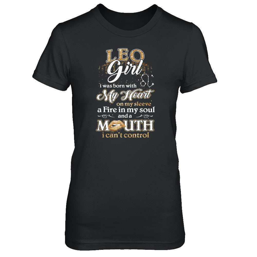 I'm A Leo Girl Lipstick July August Funny Zodiac Birthday T-Shirt & Tank Top | Teecentury.com