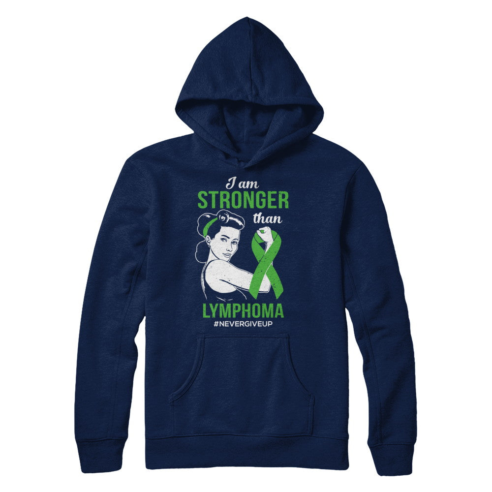 I Am Stronger Than Lymphoma Awareness Support T-Shirt & Hoodie | Teecentury.com