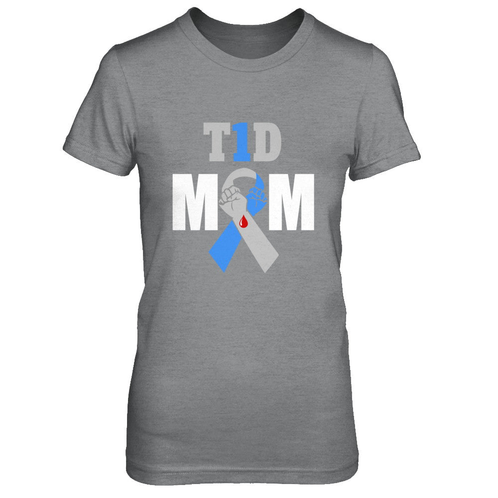 Diabetes awareness T1D Proud Type 1 Diabetes Mom T-Shirt & Hoodie | Teecentury.com