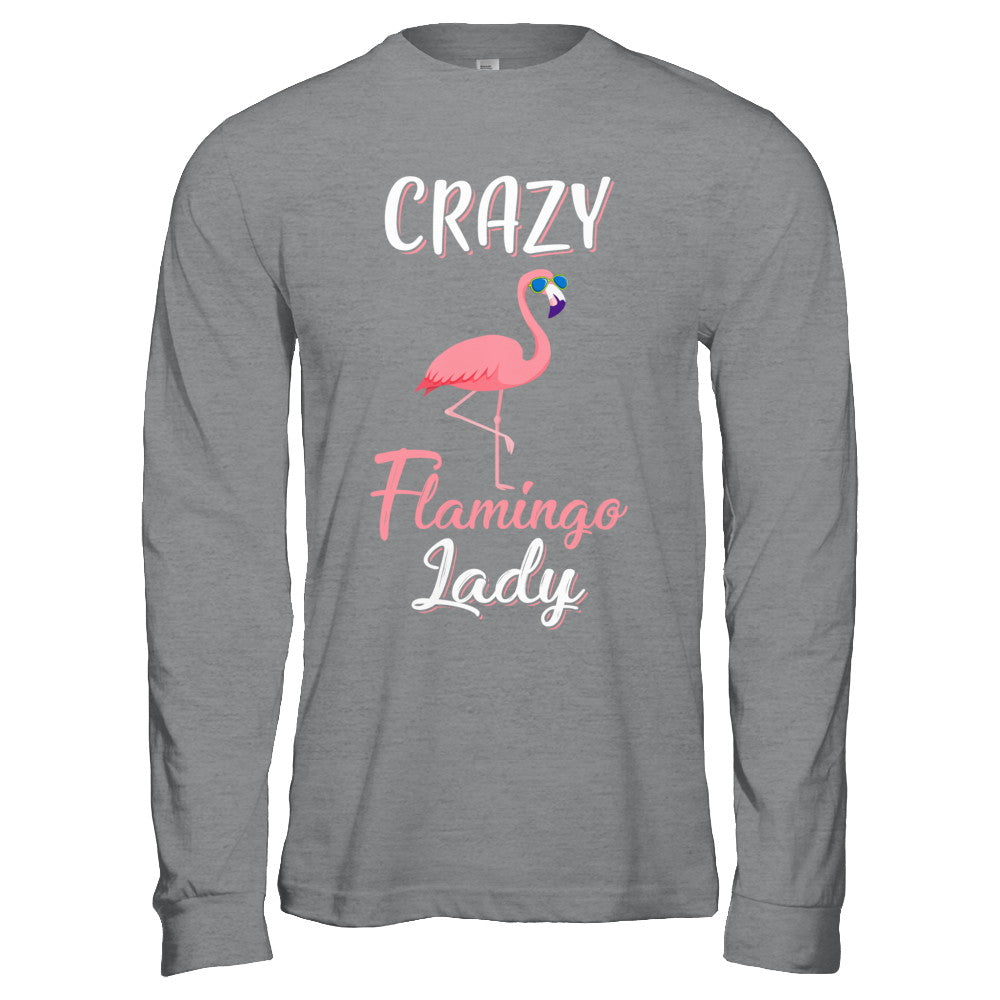 Crazy Flamingo Lady Mom Aunt Auntie Flamingo T-Shirt & Hoodie | Teecentury.com