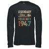 75 Years Old Legendary Since February 1948 75th Birthday Shirt & Hoodie | teecentury