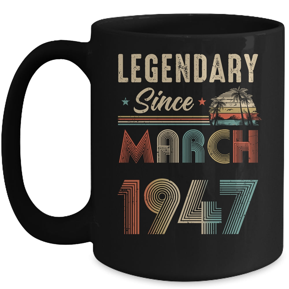 75 Years Old Legendary Since May 1948 75th Birthday Mug | teecentury