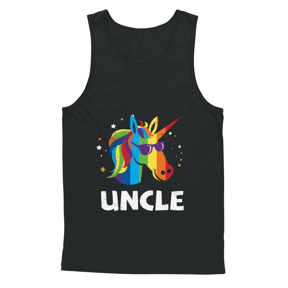 LGBT Pride Lesbian Gay Proud Uncle Unicorn T-Shirt & Hoodie | Teecentury.com