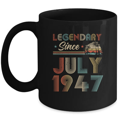 75th Birthday 75 Years Old Legendary Since July 1947 Mug Coffee Mug | Teecentury.com
