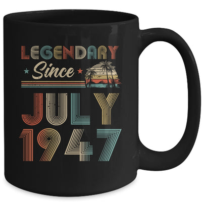 75th Birthday 75 Years Old Legendary Since July 1947 Mug Coffee Mug | Teecentury.com