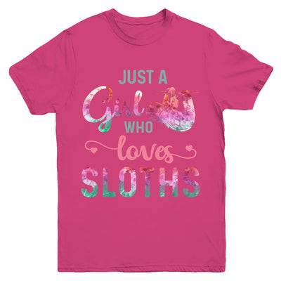 Just A Girl Who Loves Sloths Sloth Lover Youth Youth Shirt | Teecentury.com