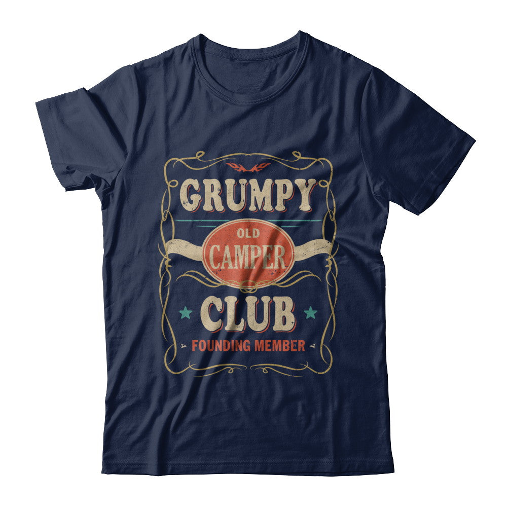 Grumpy Old Camper Club Founding Member Papa Camping T-Shirt & Hoodie | Teecentury.com