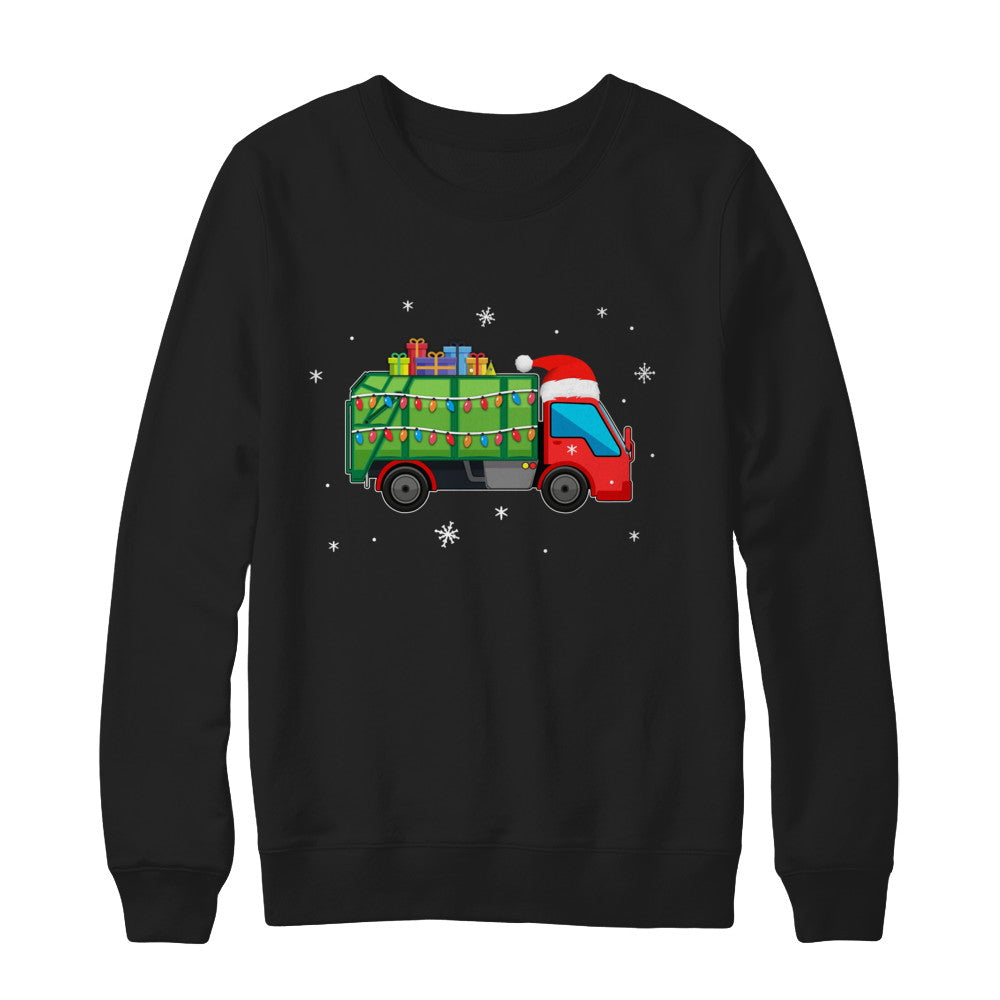 Garbage Truck Santa Hat Christmas Gifts T-Shirt & Sweatshirt | Teecentury.com
