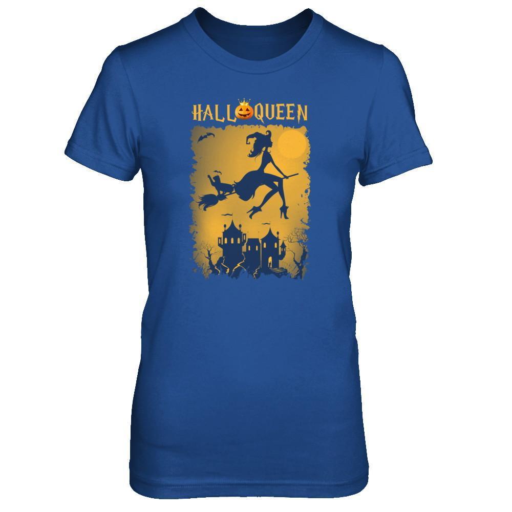 Funny Halloween Pumpkin Queen T-Shirt & Tank Top | Teecentury.com