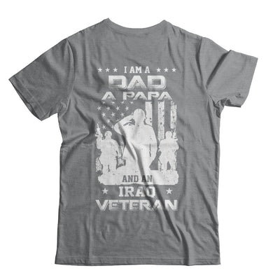 I'm A Dad A Papa And An Iraq Veteran T-Shirt & Hoodie | Teecentury.com