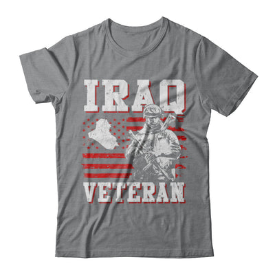 Iraq Veteran America Flag Distressed Vintage T-Shirt & Hoodie | Teecentury.com