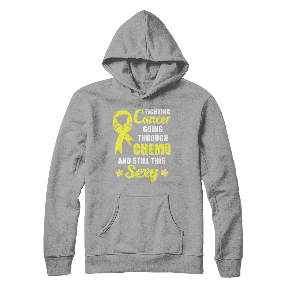 Fighting Cancer Chemo And Still This Sexy Yellow Awareness T-Shirt & Hoodie | Teecentury.com