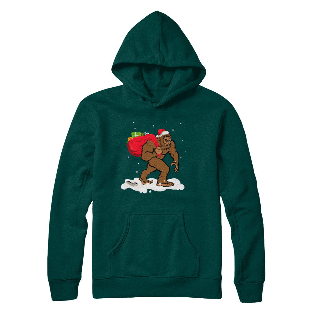Bigfoot Santa Christmas Boys Men Sasquatch Xmas Gift T-Shirt & Sweatshirt | Teecentury.com