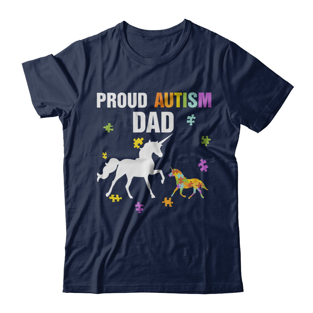 Proud Autism Dad Unicorn Autism Awareness T-Shirt & Hoodie | Teecentury.com