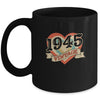 77th Birthday Gifts Classic Retro Heart Vintage 1945 Mug Coffee Mug | Teecentury.com
