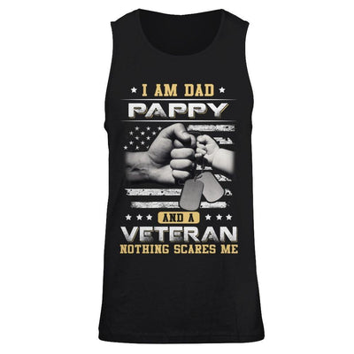 I'm A Dad Pappy And A Veteran Nothing Scares Me T-Shirt & Hoodie | Teecentury.com