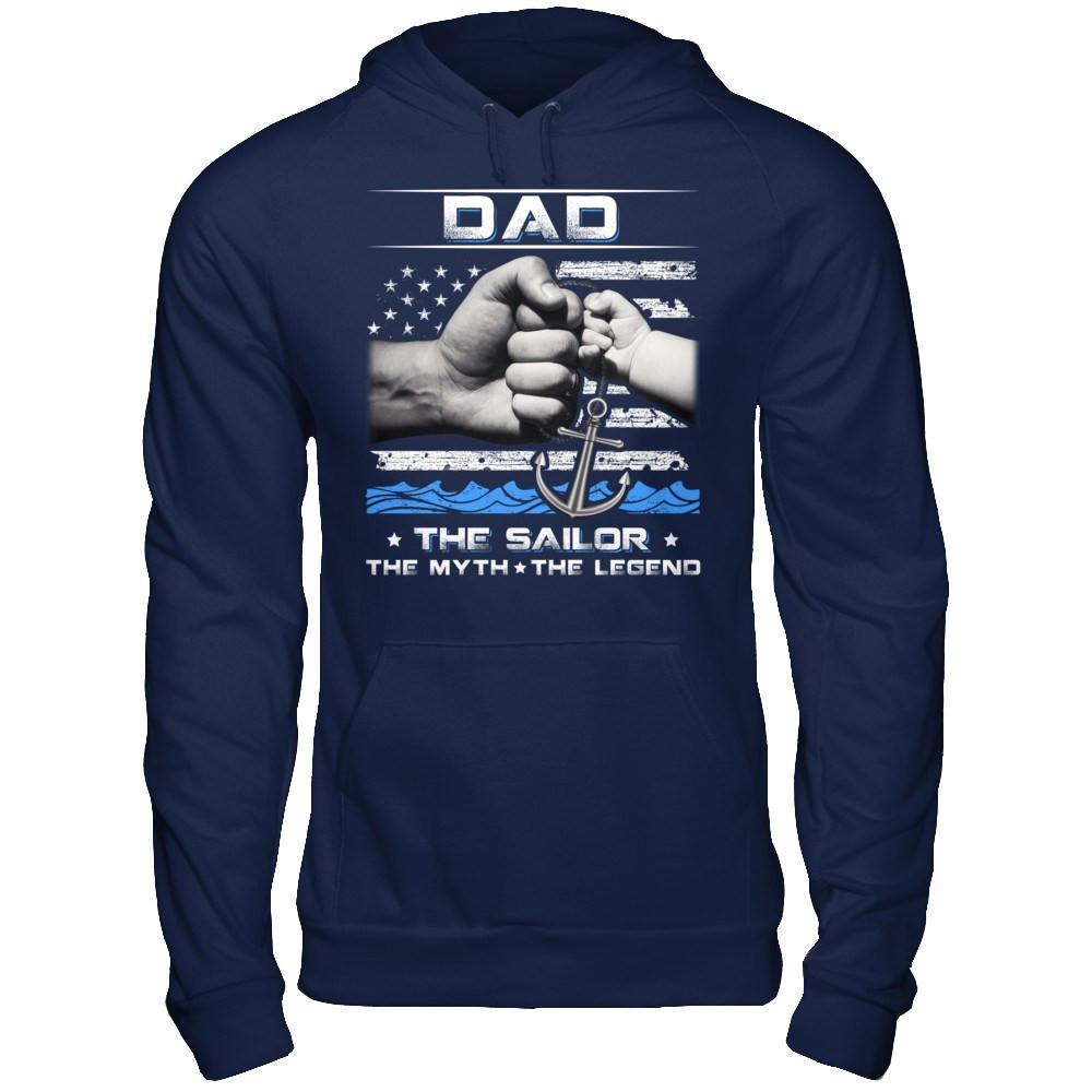 Veteran Dad The Sailor The Myth The Legend T-Shirt & Hoodie | Teecentury.com