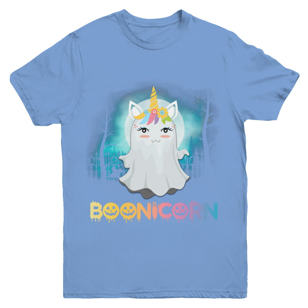 Boonicorn Ghost Unicorn Halloween Girls Youth Youth Shirt | Teecentury.com