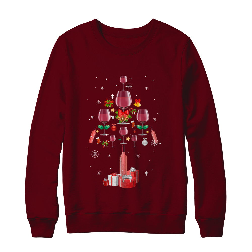 Drink Wine Christmas Tree Wine Xmas Gifts T-Shirt & Sweatshirt | Teecentury.com