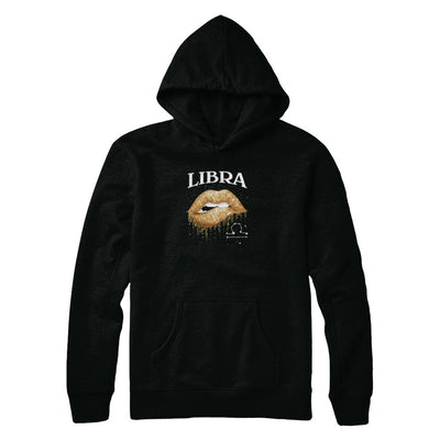 Libra Zodiac September October Birthday Gift Golden Lipstick T-Shirt & Tank Top | Teecentury.com
