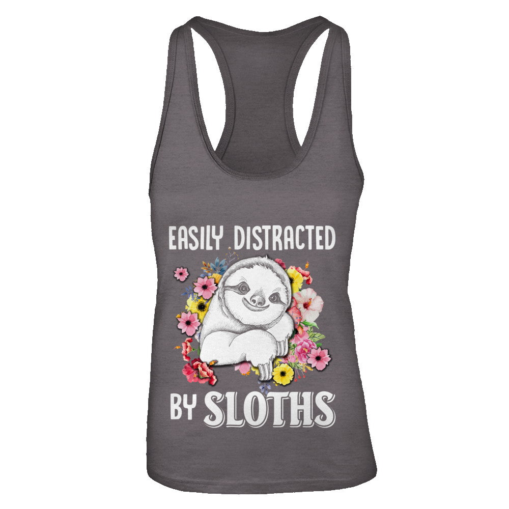 Easily Distracted By Sloths T-Shirt & Tank Top | Teecentury.com