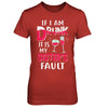 If I'm Drunk It's My Sister's Fault Drinking Wine T-Shirt & Hoodie | Teecentury.com