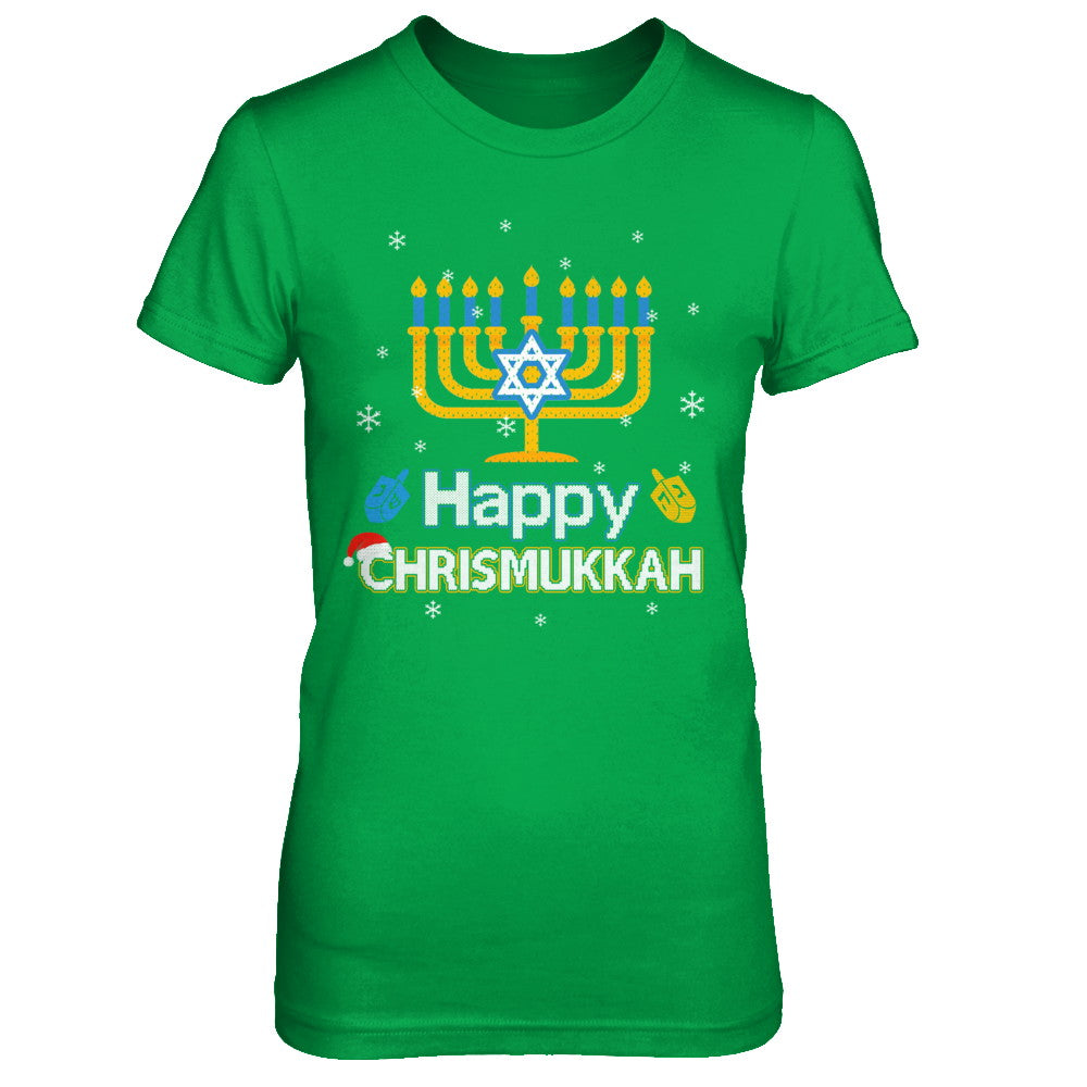 Happy Chrismukkah Ugly Hanukkah Christmas Sweater T-Shirt & Sweatshirt | Teecentury.com