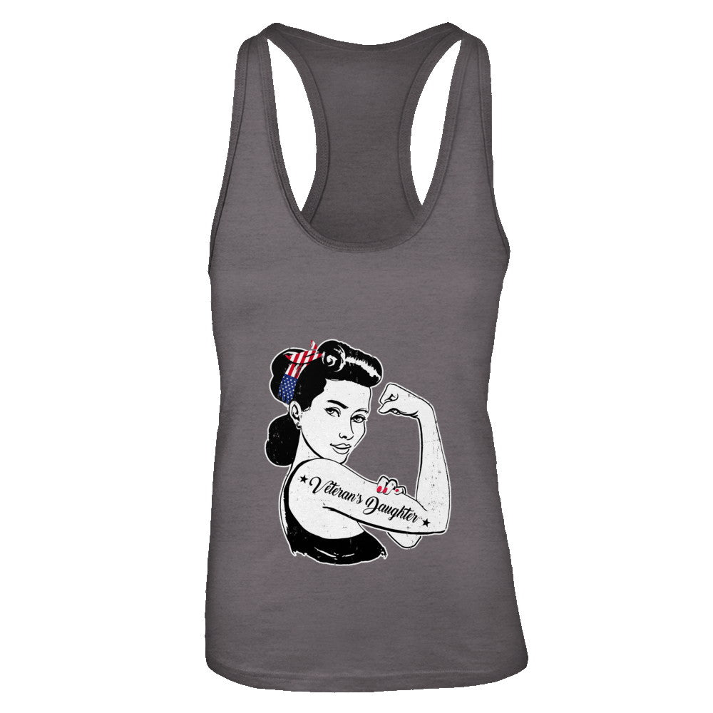 4Th Of July Veteran's Daughter From Dad Army T-Shirt & Tank Top | Teecentury.com