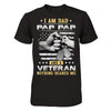 I'm A Dad Pap Pap And A Veteran Nothing Scares Me T-Shirt & Hoodie | Teecentury.com