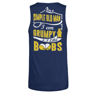 I'm A Simple Old Man I'm Grumpy And I Like Boobs T-Shirt & Hoodie | Teecentury.com