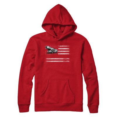 Patriotic Fireman American Flag Thin Red Line Firefighter T-Shirt & Hoodie | Teecentury.com