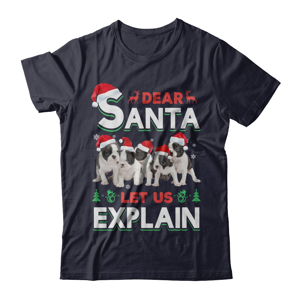 Dear Santa Funny Pit bull Puppies Christmas Gift T-Shirt & Hoodie | Teecentury.com