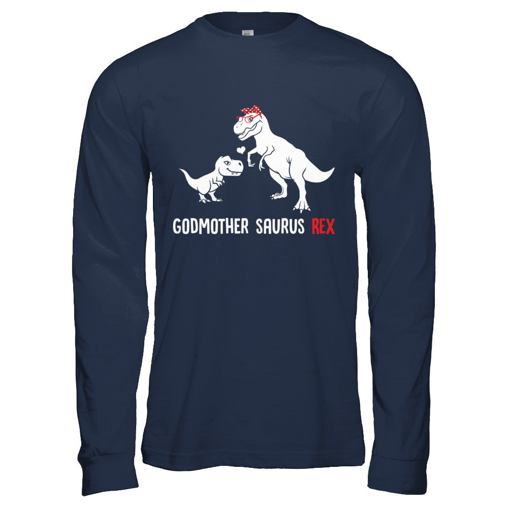 Godmother Saurus T-Rex Dinosaur Gift For God-Mother T-Shirt & Hoodie | Teecentury.com