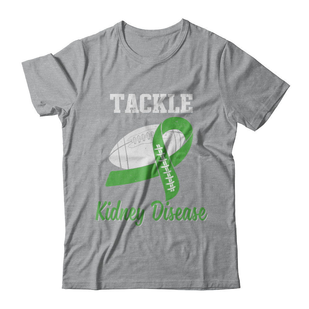 Football Survivor Tackle Green Kidney Disease Awareness T-Shirt & Hoodie | Teecentury.com