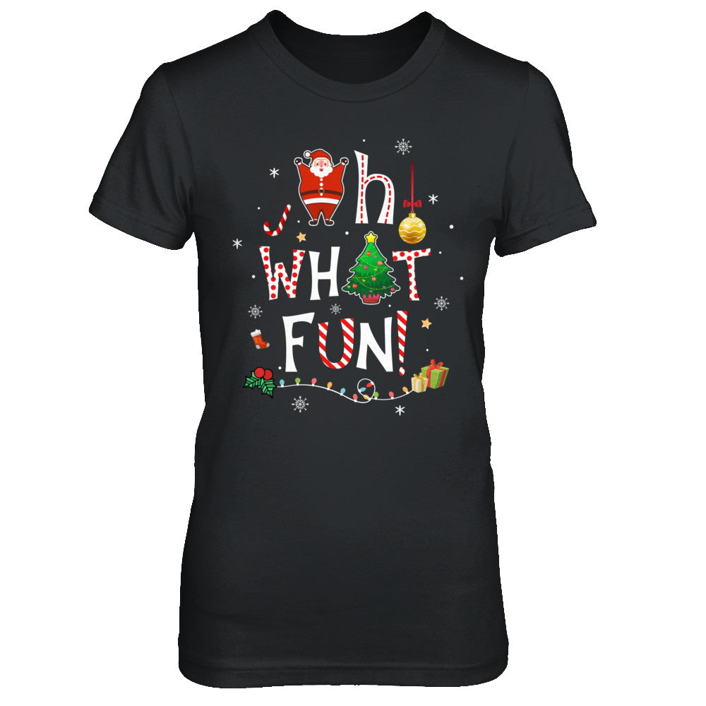 Oh What Fun Christmas Tree Funny Xmas T-Shirt & Sweatshirt | Teecentury.com