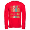 Vintage Retro January 1988 Birth Of Legends 34th Birthday T-Shirt & Hoodie | Teecentury.com