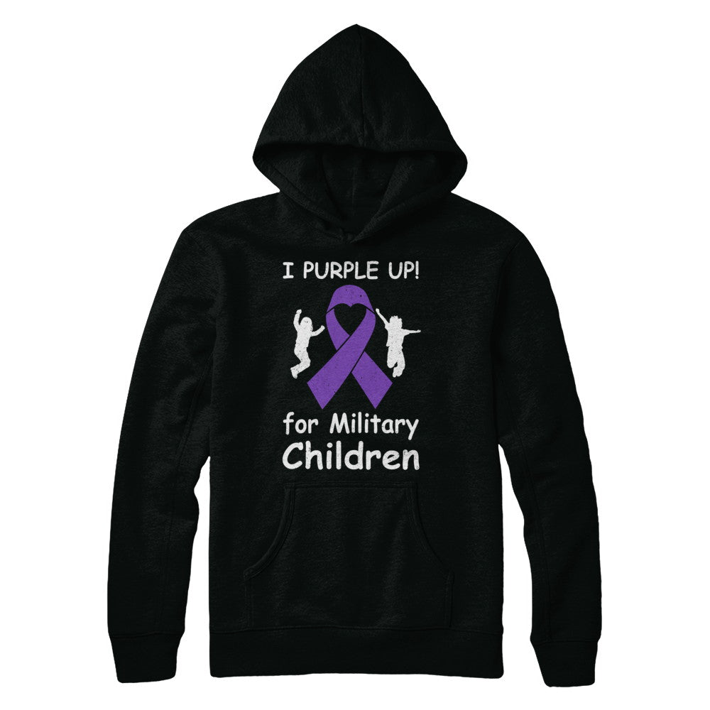 I Purple Up For Month Of The Military Child T-Shirt & Hoodie | Teecentury.com