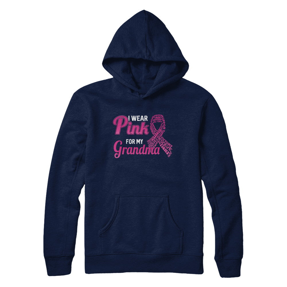 I Wear Pink For My Grandma Breast Cancer Awareness T-Shirt & Hoodie | Teecentury.com