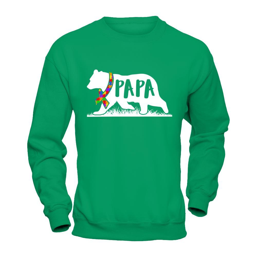Autism Awareness Papa Bear T-Shirt & Hoodie | Teecentury.com