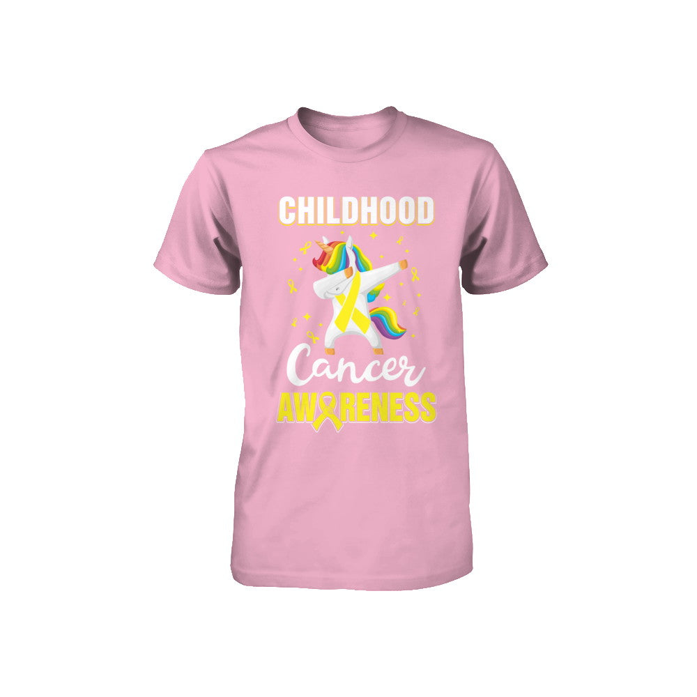 Inspirational Childhood Cancer Awareness Unicorn Support Youth Youth Shirt | Teecentury.com