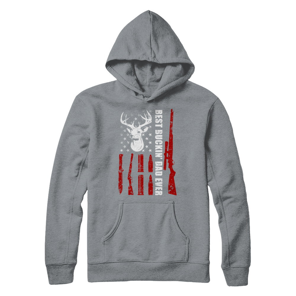 Best Buckin Dad Ever Deer Hunting Father's Day Gift T-Shirt & Hoodie | Teecentury.com