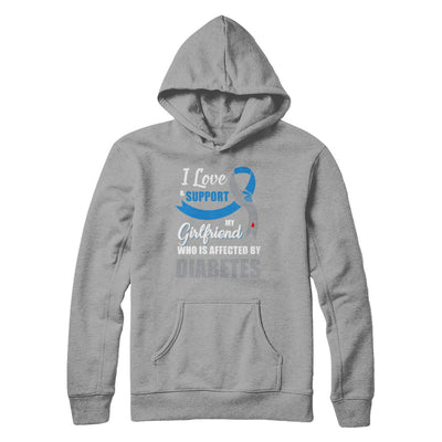 Diabetes Awareness Support Blue Grey Girlfriend Boyfriend T-Shirt & Hoodie | Teecentury.com