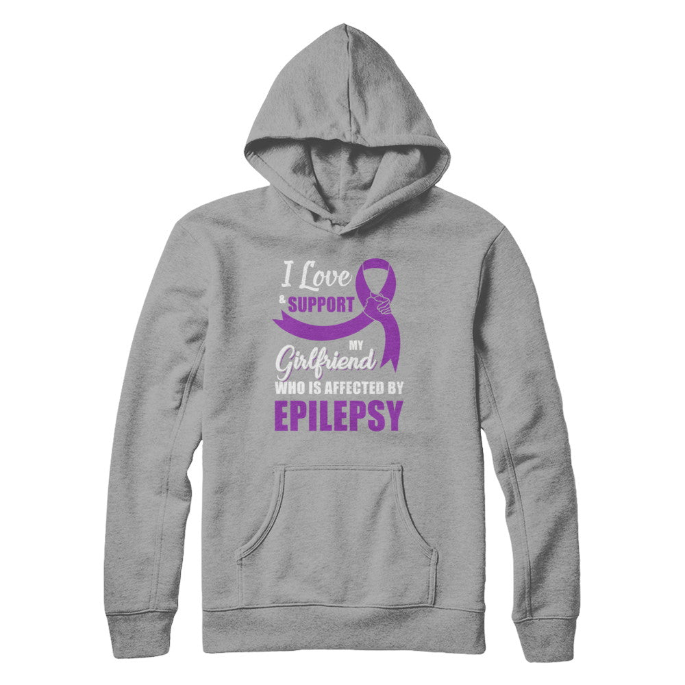 Epilepsy Awareness Support Purple Girlfriend Boyfriend T-Shirt & Hoodie | Teecentury.com