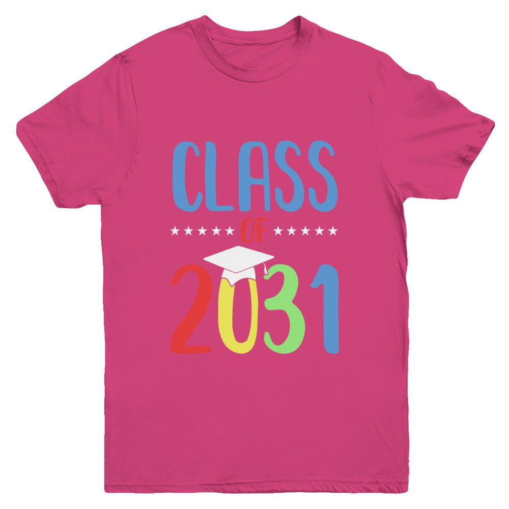 Grow With Me First Day Of School Class Of 2031 Youth Youth Shirt | Teecentury.com