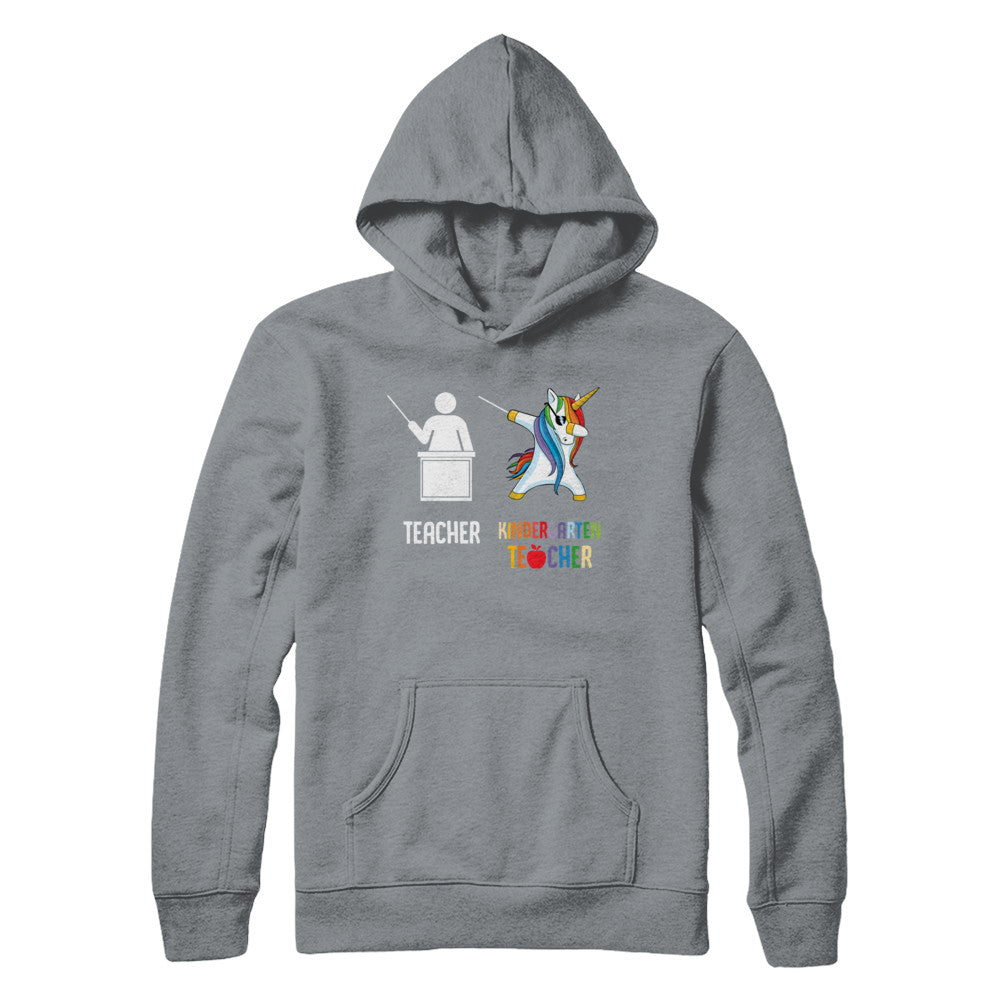 Dabbing Unicorn Kindergarten Teacher Funny Gifts Dab T-Shirt & Hoodie | Teecentury.com